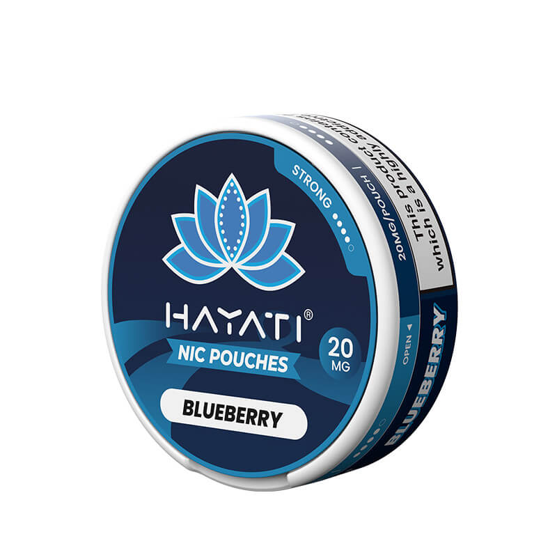 Open tin of Hayati nicotine pouches